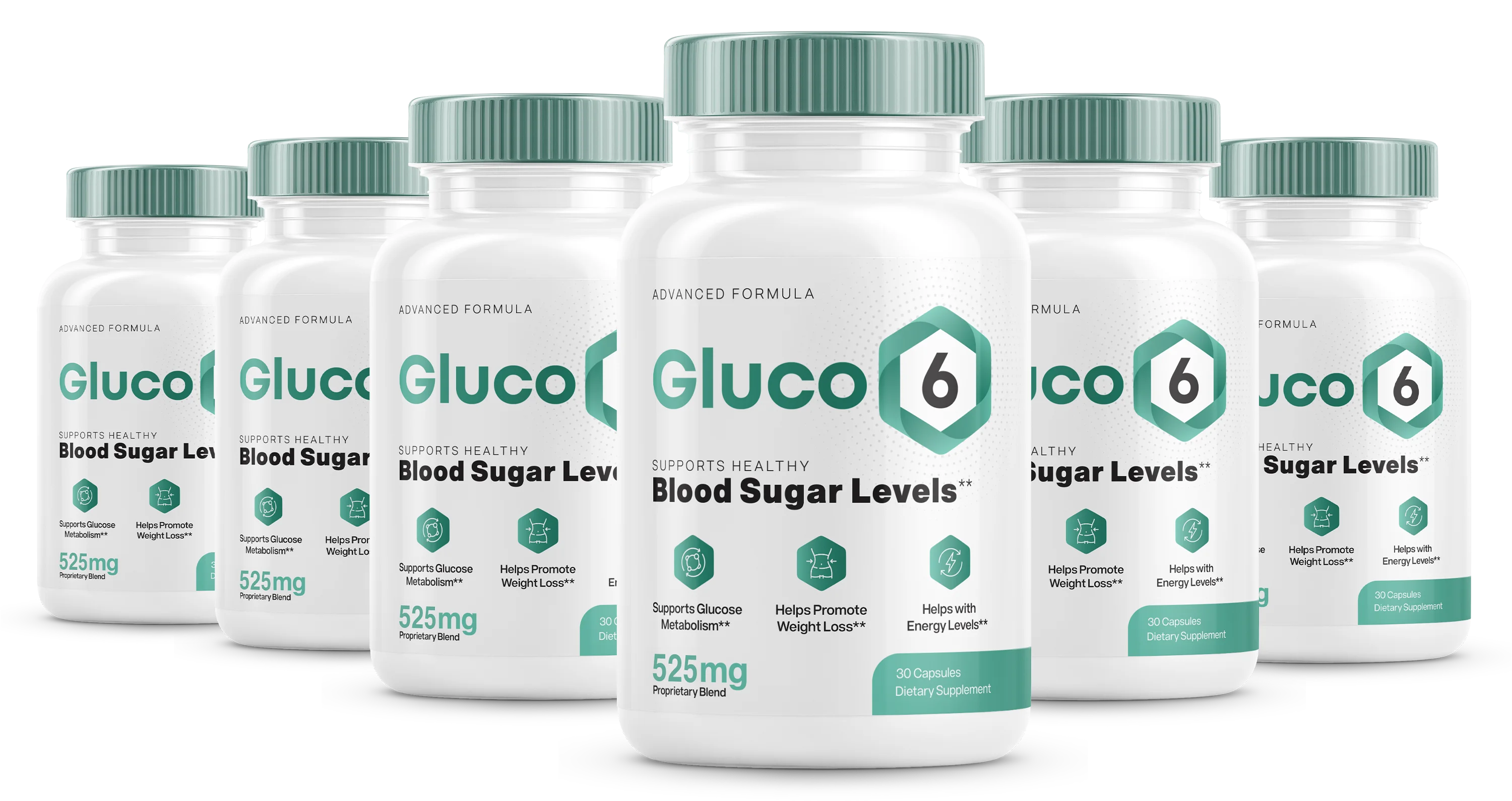 Gluco6 6 Bottles Wide